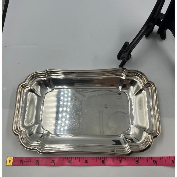 International Silver Co. Chadwick #1513 Serving Dish Platter Rectangular MCM VTG - Picture 3 of 8